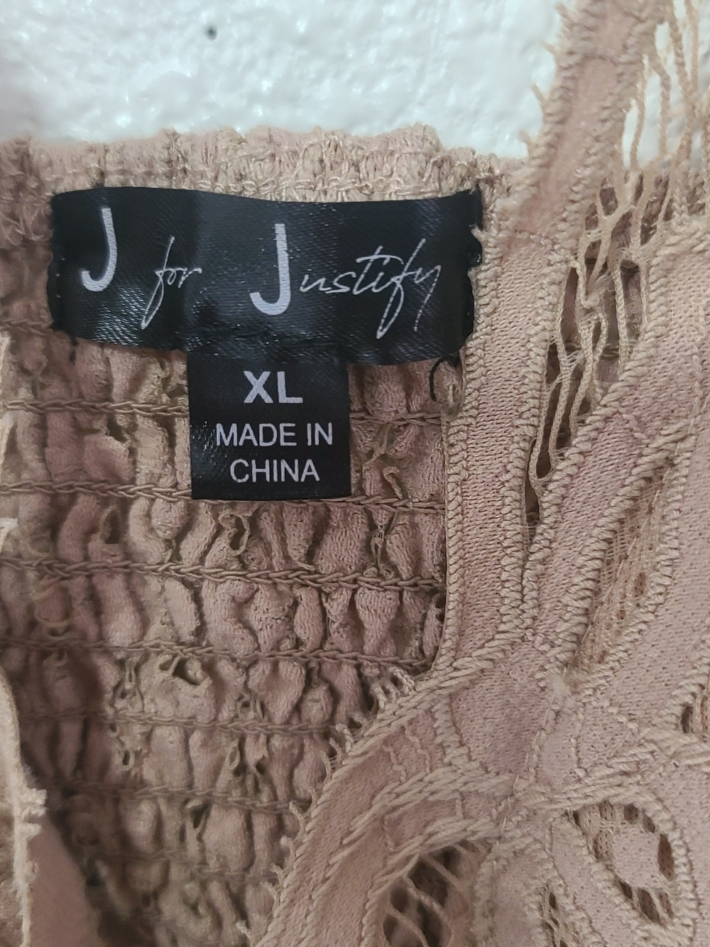 J for Justify Blush Lace-Trim Camisole - Picture 3 of 7